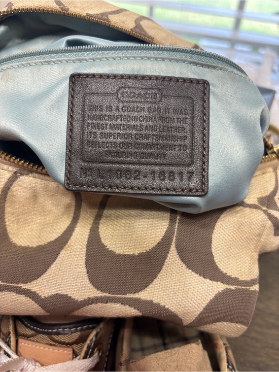 Coach Handbags - Coach Kristin Signature Hobo Bag Brown & Beige